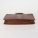 Burberrys Hand Bag Canvas Leather 2 Set Brown Beige Auth BA11996-7