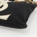 SAINT LAURENT Kahala Tote Bag Canvas Black Gold 123435 Auth BA11999A-10