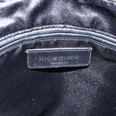 SAINT LAURENT Kahala Tote Bag Canvas Black Gold 123435 Auth BA11999A-14