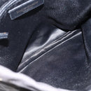 SAINT LAURENT Kahala Tote Bag Canvas Black Gold 123435 Auth BA11999A-15