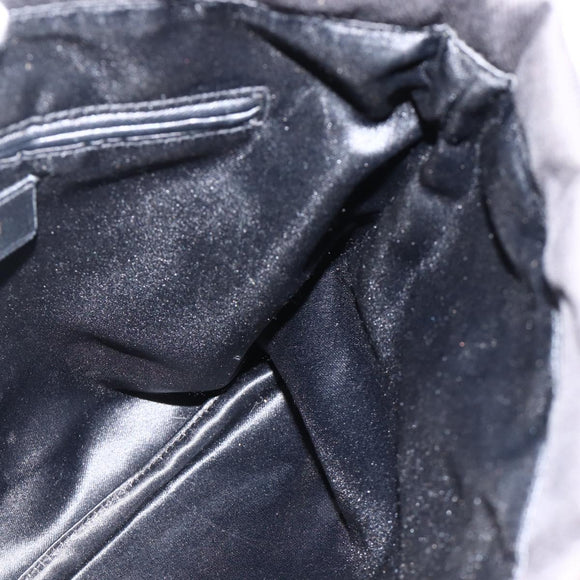 SAINT LAURENT Kahala Tote Bag Canvas Black Gold 123435 Auth BA11999A