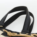 SAINT LAURENT Kahala Tote Bag Canvas Black Gold 123435 Auth BA11999A-8