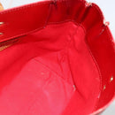 LOUIS VUITTON Monogram Vernis Reade PM Hand Bag Red Rouge M91088 LV Auth BA12001-17