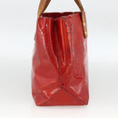 LOUIS VUITTON Monogram Vernis Reade PM Hand Bag Red Rouge M91088 LV Auth BA12001-3