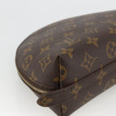 LOUIS VUITTON Monogram Trousse Demi Ronde Cosmetic Pouch M47520 LV Auth BA12002-16
