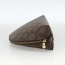 LOUIS VUITTON Monogram Trousse Demi Ronde Cosmetic Pouch M47520 LV Auth BA12002-3