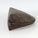 LOUIS VUITTON Monogram Trousse Demi Ronde Cosmetic Pouch M47520 LV Auth BA12002-4