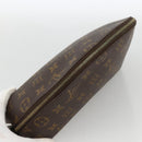 LOUIS VUITTON Monogram Trousse Demi Ronde Cosmetic Pouch M47520 LV Auth BA12002-5