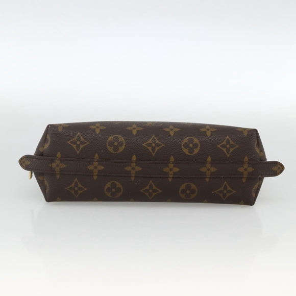 LOUIS VUITTON Monogram Trousse Demi Ronde Cosmetic Pouch M47520 LV Auth BA12002