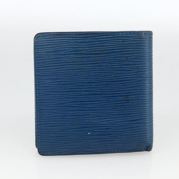 LOUIS VUITTON Monogram Epi Wallet 3 Set Blue LV Auth BA12004