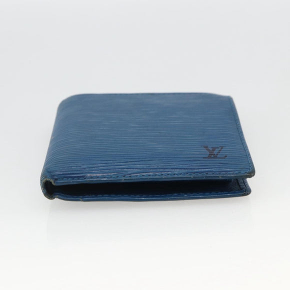 LOUIS VUITTON Monogram Epi Wallet 3 Set Blue LV Auth BA12004