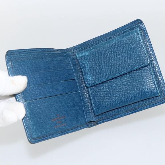 LOUIS VUITTON Monogram Epi Wallet 3 Set Blue LV Auth BA12004