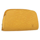 LOUIS VUITTON Epi Dauphine PM Pouch Yellow M48449 LV Auth BA12005-1