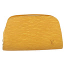 LOUIS VUITTON Epi Dauphine PM Pouch Yellow M48449 LV Auth BA12005-13