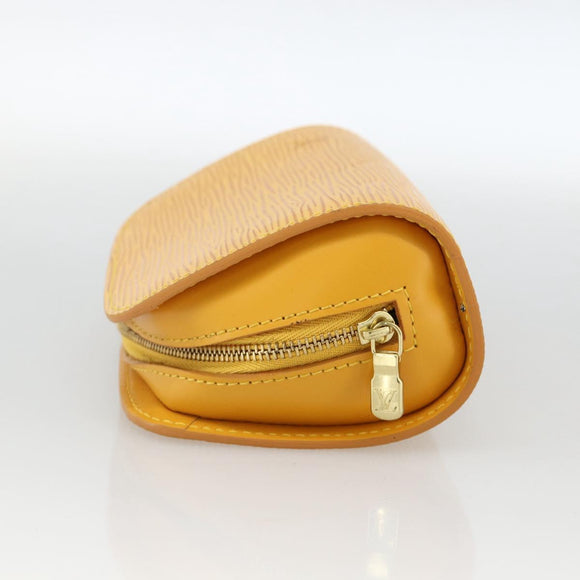 LOUIS VUITTON Epi Dauphine PM Pouch Yellow M48449 LV Auth BA12005