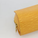 LOUIS VUITTON Epi Dauphine PM Pouch Yellow M48449 LV Auth BA12005-14