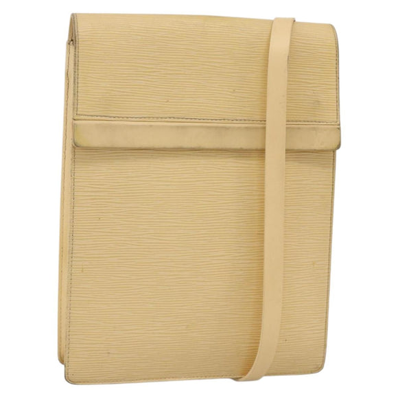 LOUIS VUITTON Epi Ramatuelle Shoulder Bag Cream Vanilla M5247A LV Auth BA12007
