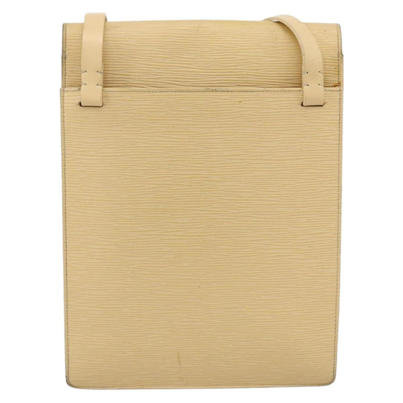 LOUIS VUITTON Epi Ramatuelle Shoulder Bag Cream Vanilla M5247A LV Auth BA12007