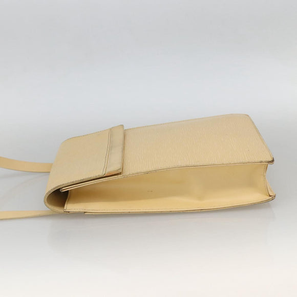 LOUIS VUITTON Epi Ramatuelle Shoulder Bag Cream Vanilla M5247A LV Auth BA12007