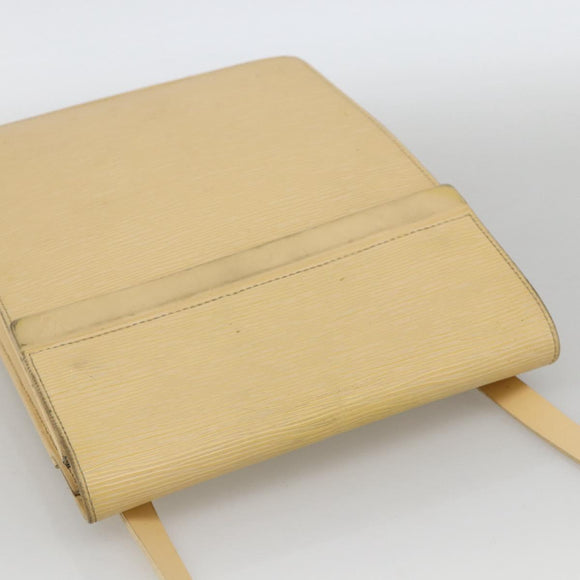 LOUIS VUITTON Epi Ramatuelle Shoulder Bag Cream Vanilla M5247A LV Auth BA12007