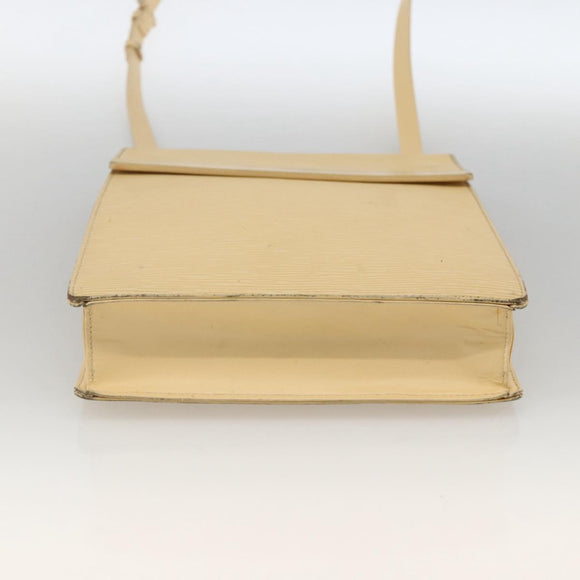 LOUIS VUITTON Epi Ramatuelle Shoulder Bag Cream Vanilla M5247A LV Auth BA12007
