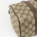 GUCCI GG Supreme Web Sherry Line Bag PVC Beige Gold 98 02 006 Auth BA12009-11