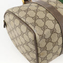 GUCCI GG Supreme Web Sherry Line Bag PVC Beige Gold 98 02 006 Auth BA12009-13