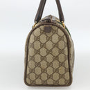 GUCCI GG Supreme Web Sherry Line Bag PVC Beige Gold 98 02 006 Auth BA12009-4
