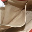Chloe Ellen Hand Bag Leather Red Gold Auth BA12010A-22