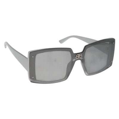 BALENCIAGA Sunglasses plastic Silver BB0081S Auth BA12014M