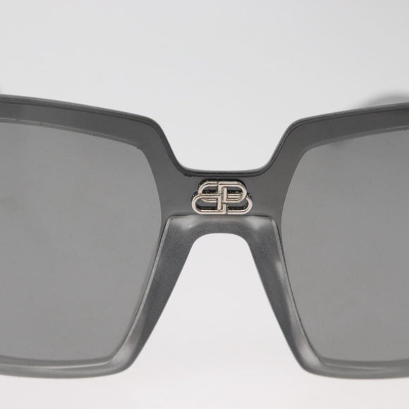 BALENCIAGA Sunglasses plastic Silver BB0081S Auth BA12014M