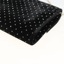 Jimmy Choo Chain Shoulder Bag Velor Black Silver Auth BA12020A-12