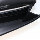 Jimmy Choo Chain Shoulder Bag Velor Black Silver Auth BA12020A-18