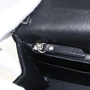 Jimmy Choo Chain Shoulder Bag Velor Black Silver Auth BA12020A-20