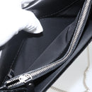 Jimmy Choo Chain Shoulder Bag Velor Black Silver Auth BA12020A-22