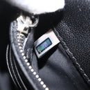 Jimmy Choo Chain Shoulder Bag Velor Black Silver Auth BA12020A-23