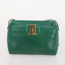 Salvatore Ferragamo Bag Patent leather 3 Set White Black Green Auth BA12027-9