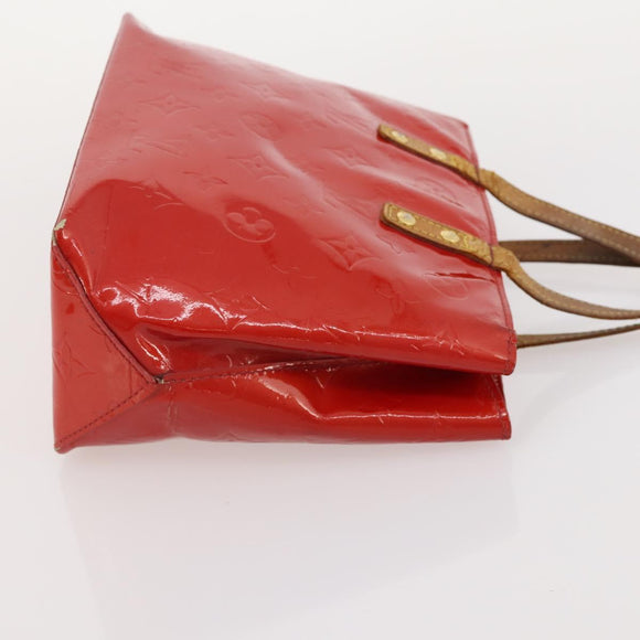 LOUIS VUITTON LV Cup Vernis Hand Bag 2 Set Gray Red LV Auth BA12028