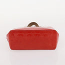 LOUIS VUITTON LV Cup Vernis Hand Bag 2 Set Gray Red LV Auth BA12028-14