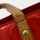 LOUIS VUITTON LV Cup Vernis Hand Bag 2 Set Gray Red LV Auth BA12028-16