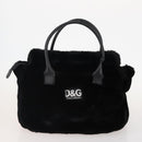 DOLCE&GABBANA MCM Burberrys Hand Bag PVC Fur 3 Set Brown Black Auth BA12029-2