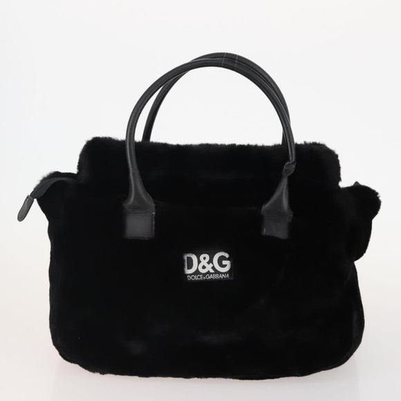DOLCE&GABBANA MCM Burberrys Hand Bag PVC Fur 3 Set Brown Black Auth BA12029