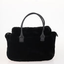 DOLCE&GABBANA MCM Burberrys Hand Bag PVC Fur 3 Set Brown Black Auth BA12029-3