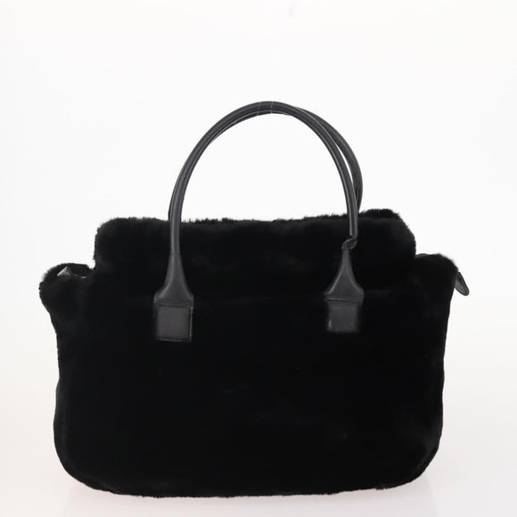 DOLCE&GABBANA MCM Burberrys Hand Bag PVC Fur 3 Set Brown Black Auth BA12029