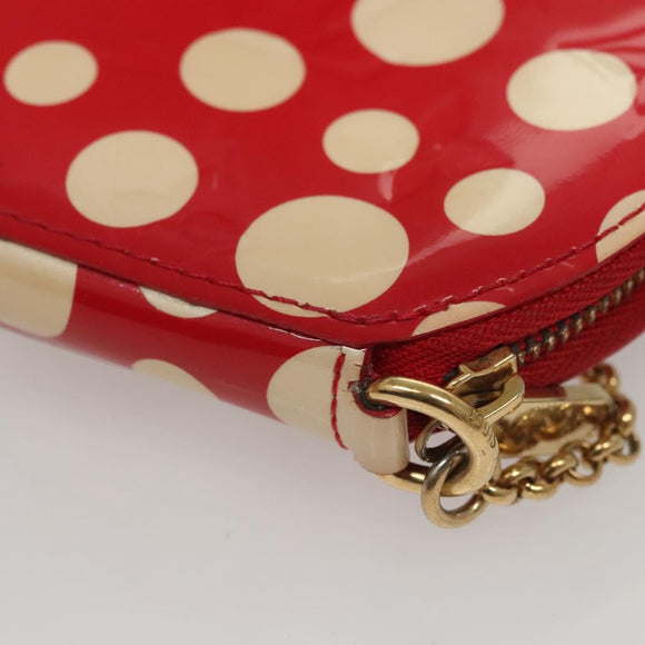 LOUIS VUITTON Vernis Dot Infinity Porte Monnaie Chapeau M91570 LV Auth BA1203