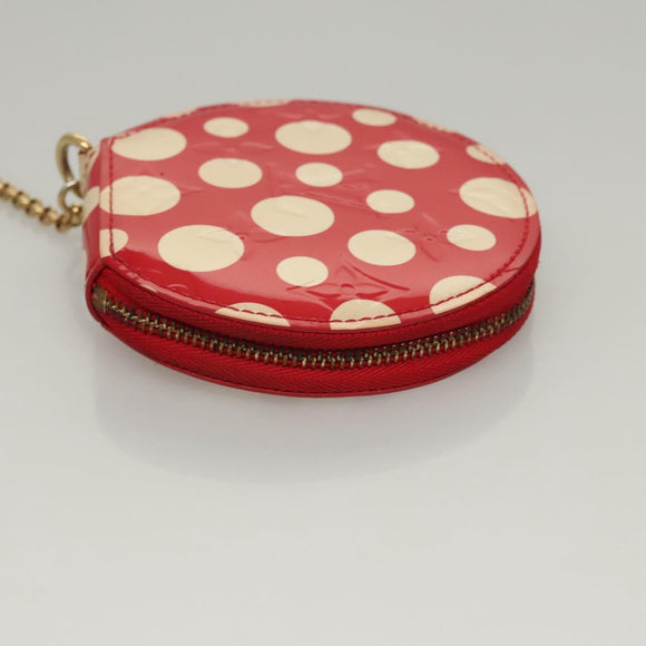 LOUIS VUITTON Vernis Dot Infinity Porte Monnaie Chapeau M91570 LV Auth BA1203