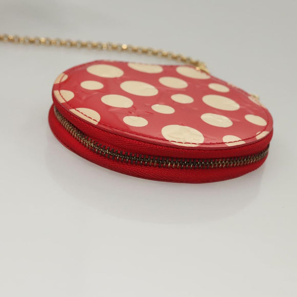 LOUIS VUITTON Vernis Dot Infinity Porte Monnaie Chapeau M91570 LV Auth BA1203