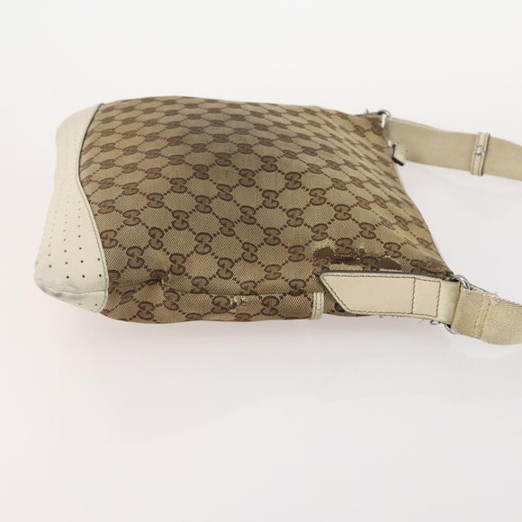 GUCCI GG Canvas Web Sherry Line Hand Bag 3 Set Beige Black Auth BA12030