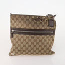 GUCCI GG Canvas Web Sherry Line Hand Bag 3 Set Beige Black Auth BA12030-16