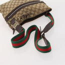 GUCCI GG Canvas Web Sherry Line Hand Bag 3 Set Beige Black Auth BA12030-19
